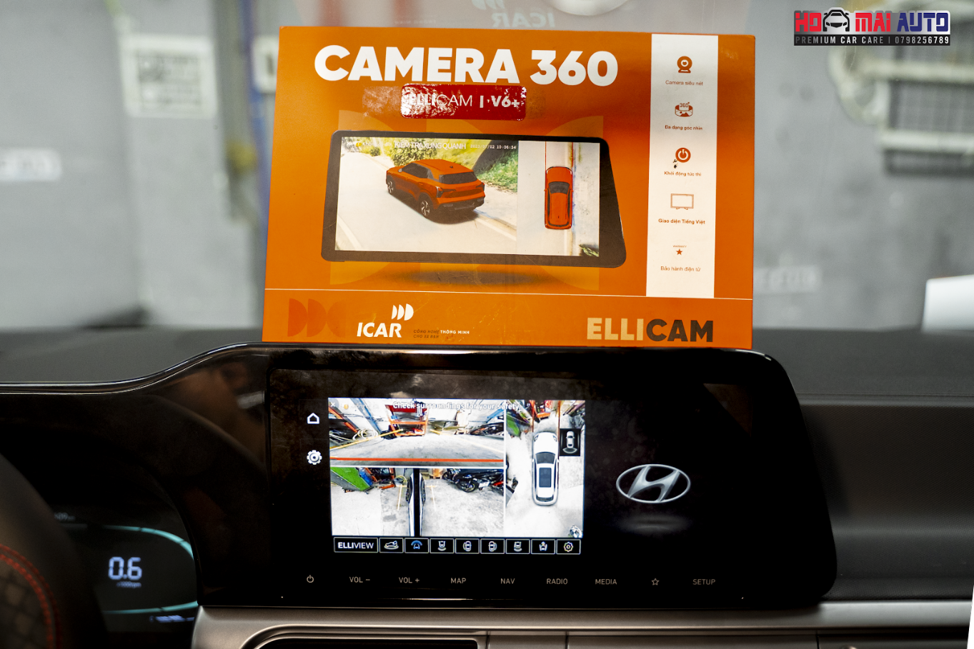 Hyundai Stargazer Nâng Cấp Camera 360 ICAR Ellicam V6+: Giải Pháp Xóa Mù Điểm Khuyết Tối Ưu