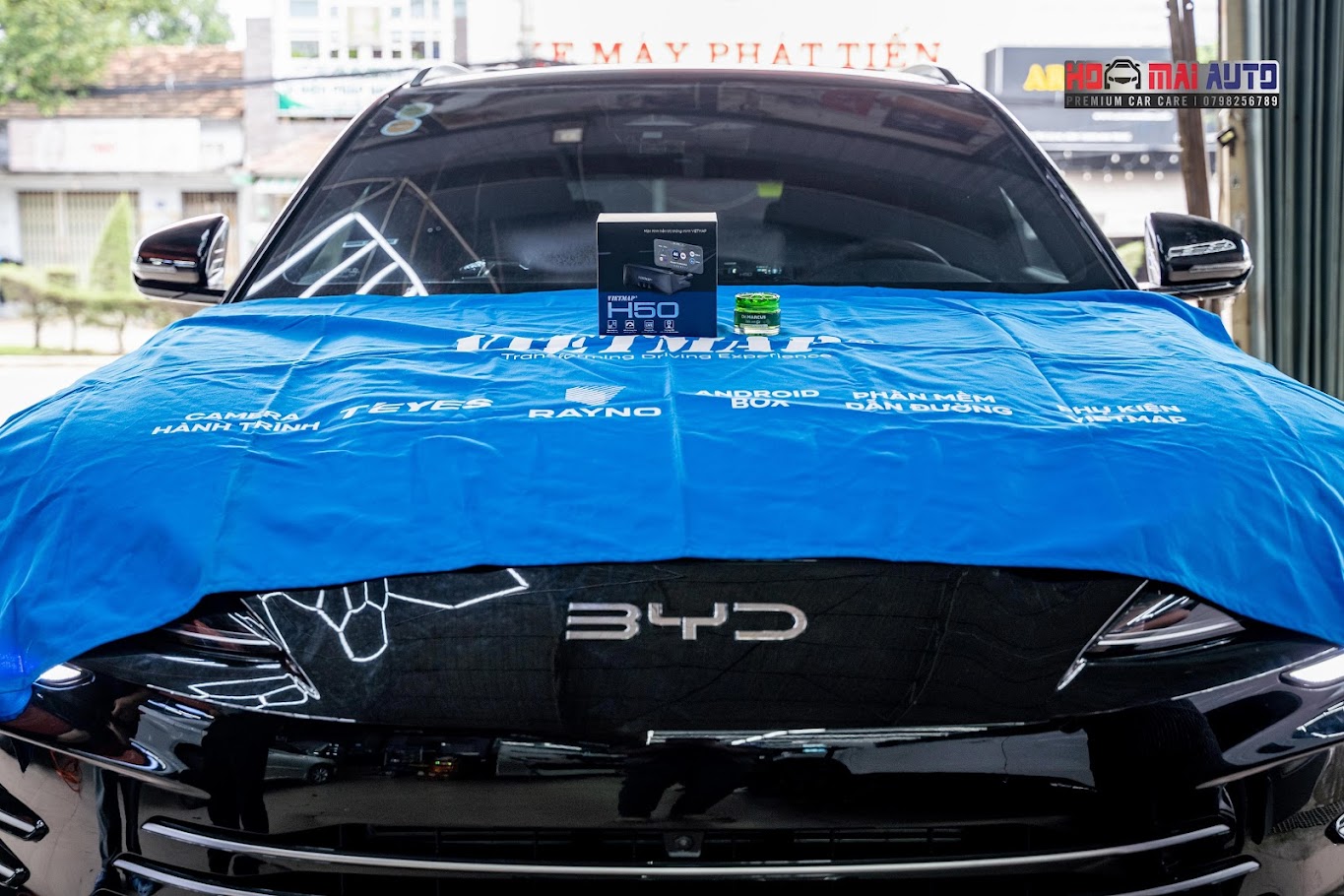BYD lắp HUD VietMap H50 – Nâng cấp trải nghiệm lái an toàn, nhận quà hấp dẫn tại Hoa Mai Auto