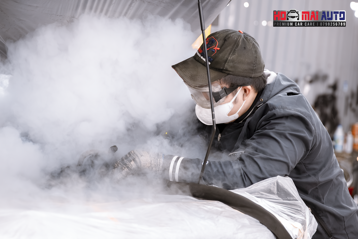 Bắn đá CO2 vệ sinh họng nạp – Làm sạch động cơ không cần tháo máy
