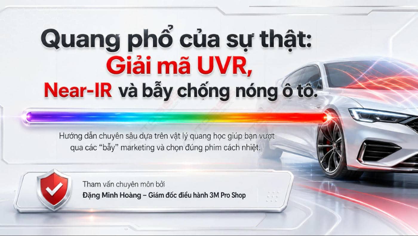 Sự Khác Biệt Giữa UVR và Near-IR Khi Chọn Phim Cách Nhiệt Ô Tô