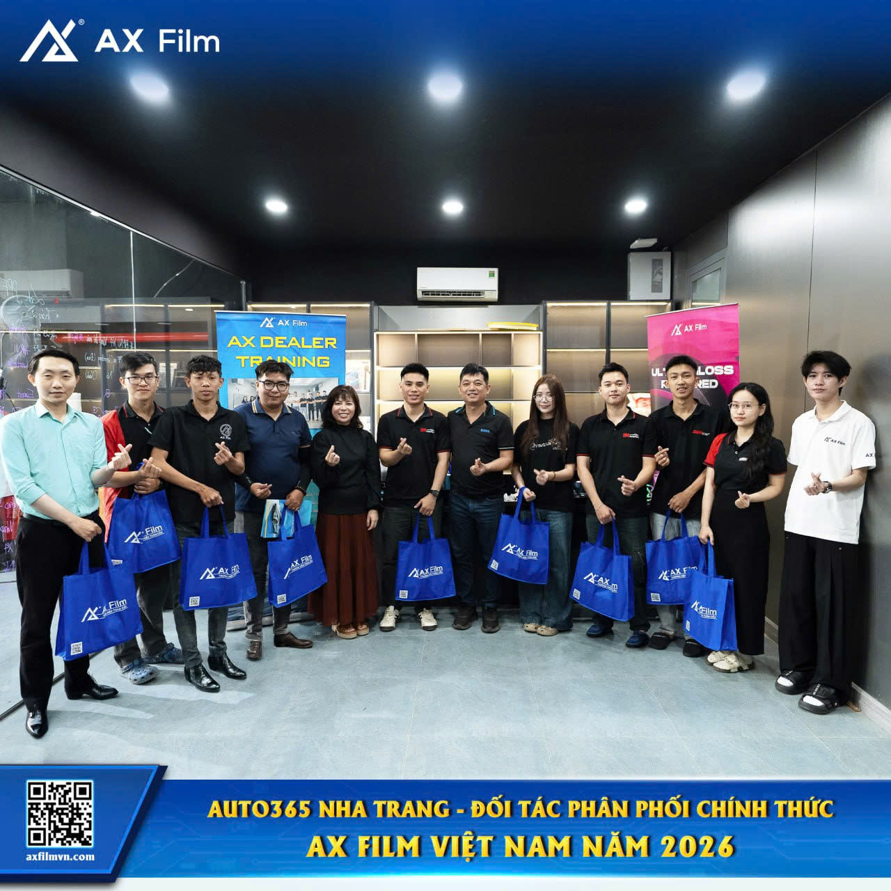 Auto365 Nha Trang Tái Ký Hợp Tác Phân Phối AX Film Việt Nam Năm 2026