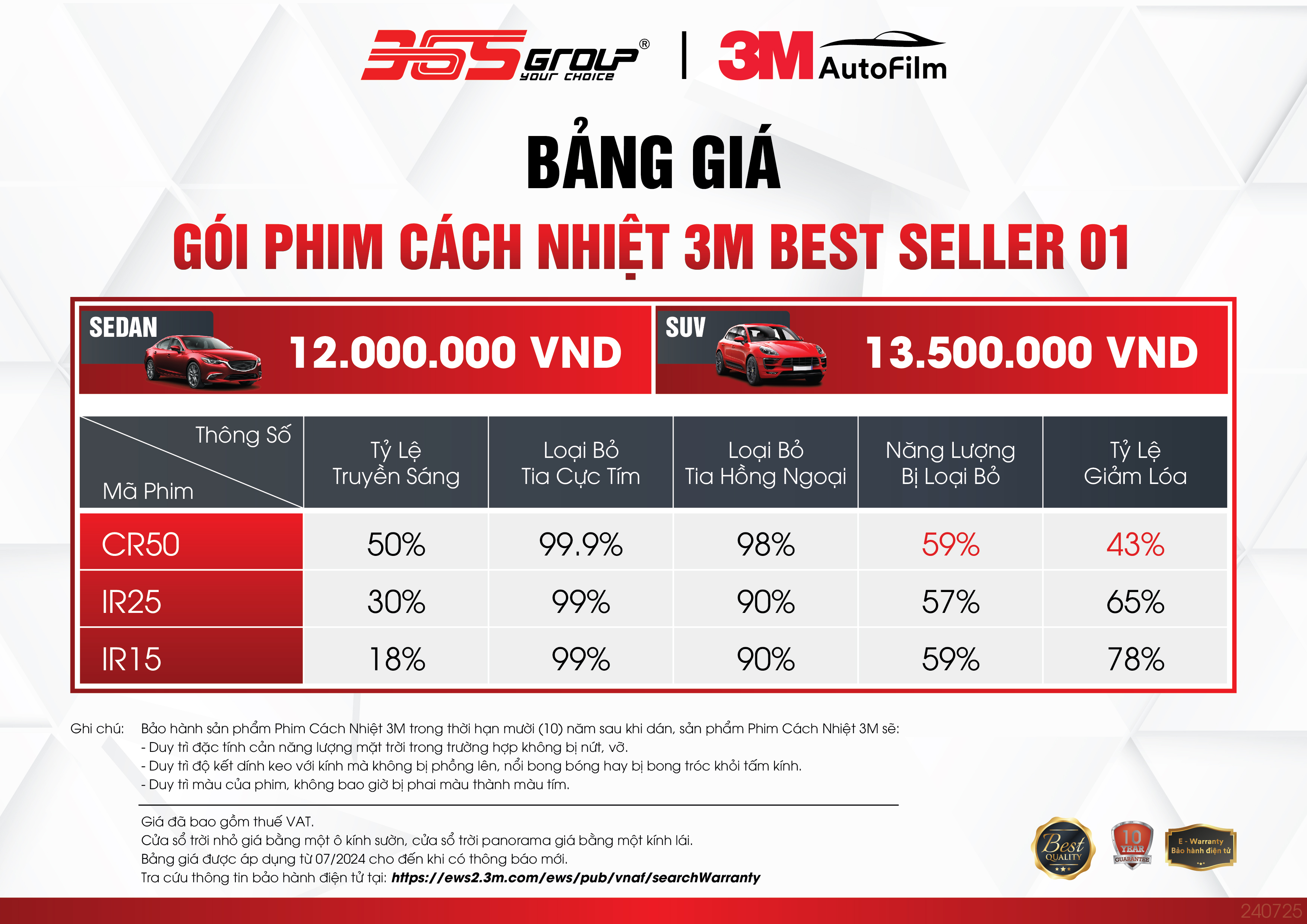 PHIM CÁCH NHIỆT 3M BEST SELLER 01