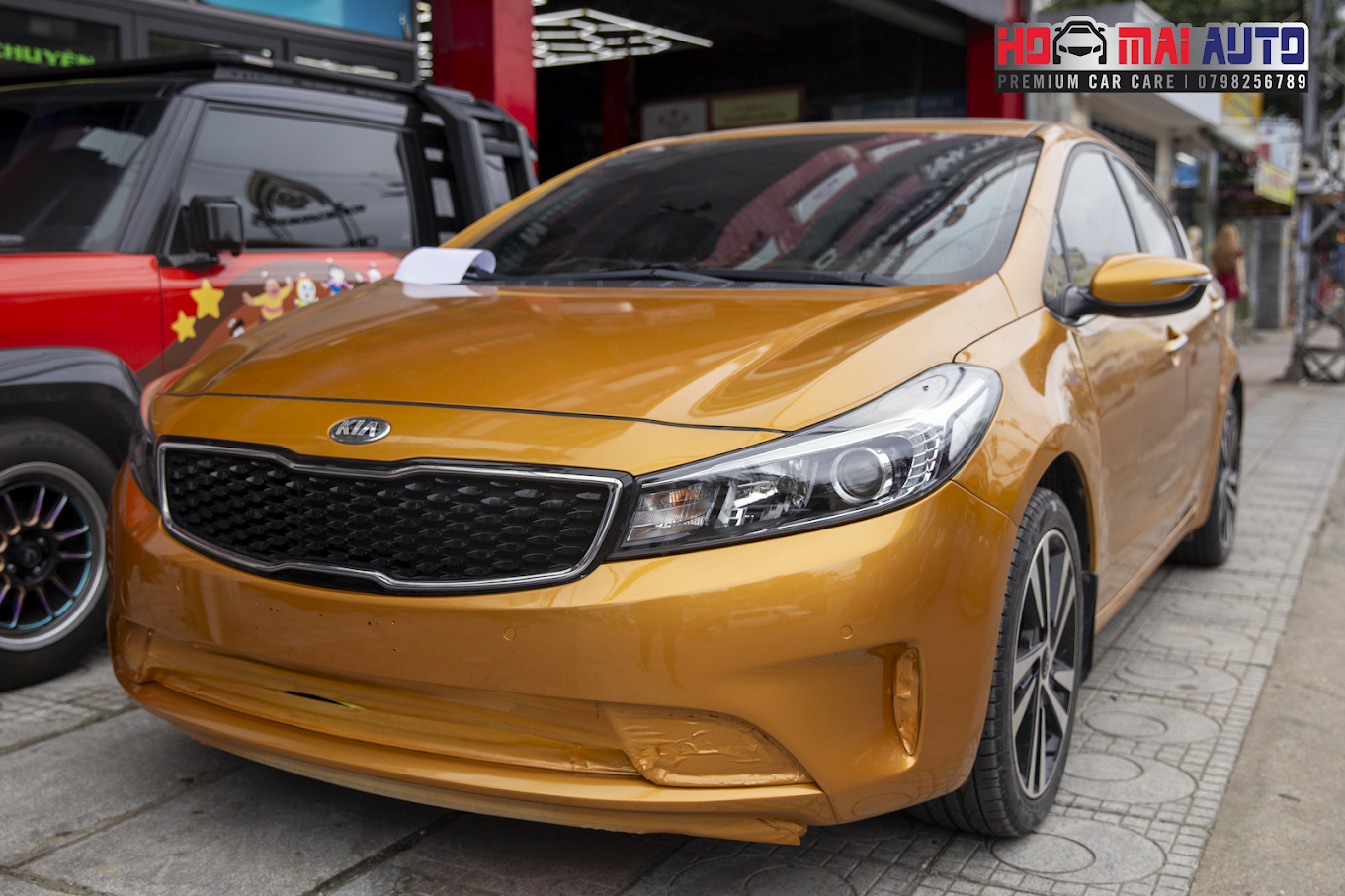 Kia Cerato đồng sơn – Hoàn thiện bề mặt, phục hồi ngoại thất như mới