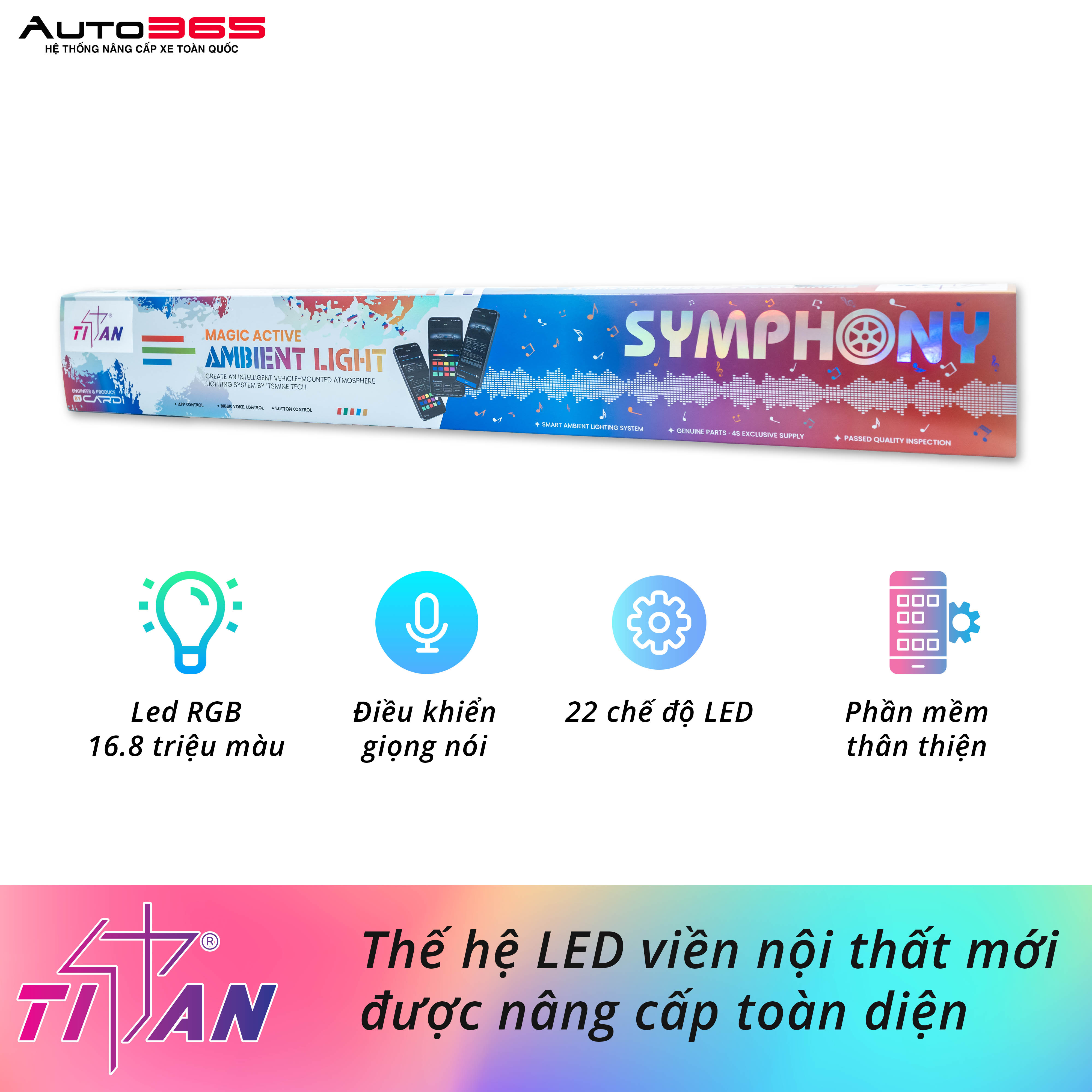 LED VIỀN NỘI THẤT TITAN ULTRA LIGHT - 22 IN 1