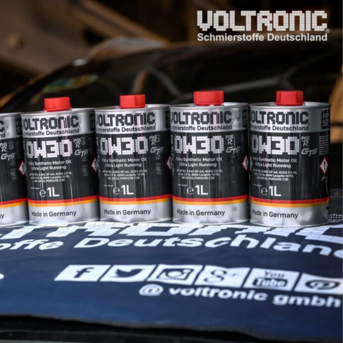 Nhớt Tổng Hợp Voltronic 0W30 Rs-R Fully Synthetic Motor Oil 1L