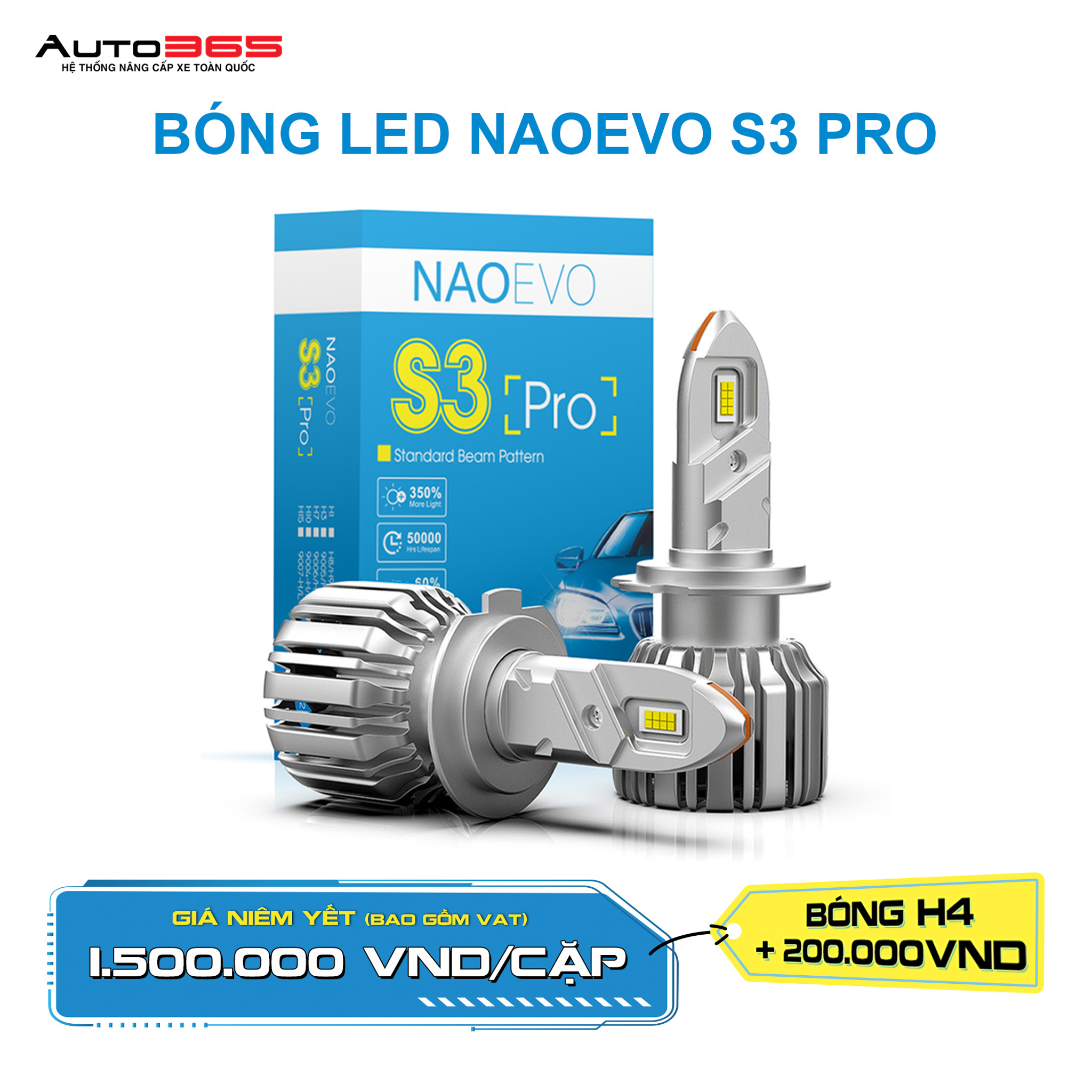 BÓNG LED NAOEVO S3 PRO