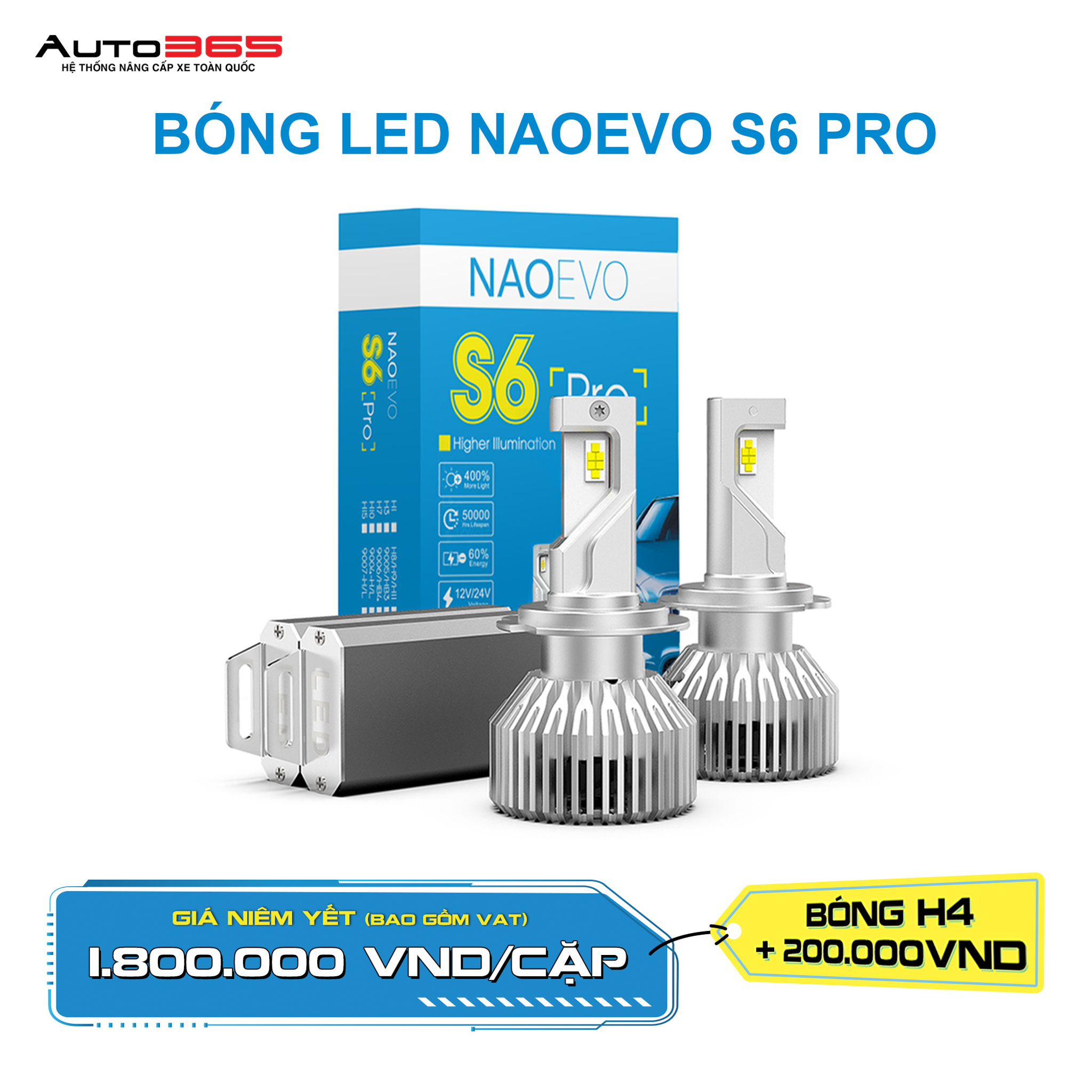 BÓNG LED NAOEVO S6 PRO